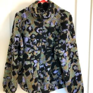 Urban outfitters fuzzy jacket.